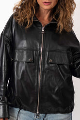 Women's leather jacket Bozhidara